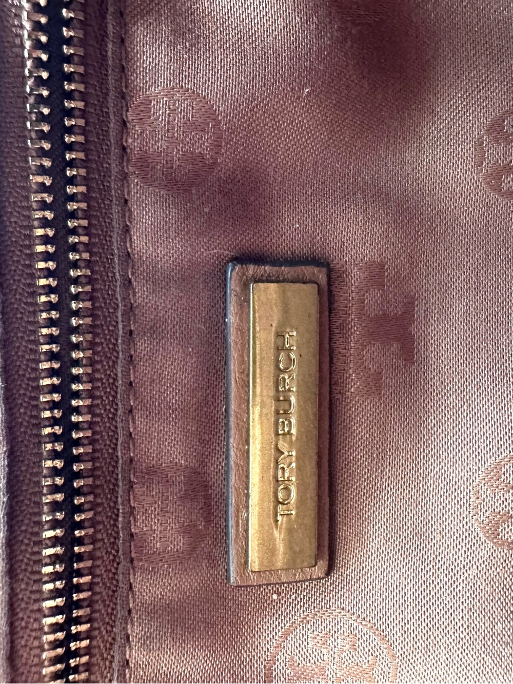 Tory Burch Frances Saddle Bag pebbled leather brown tassel - Picture 14 of 17